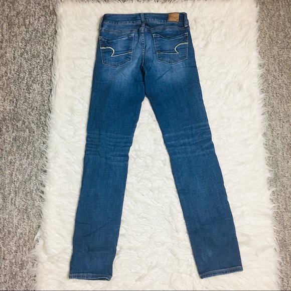 American Eagle Outfitters Skinny Jeans Ripped Size 4 - Picture 8 of 15